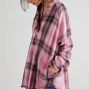 We the Free Summer Daydream Plaid Buttondown